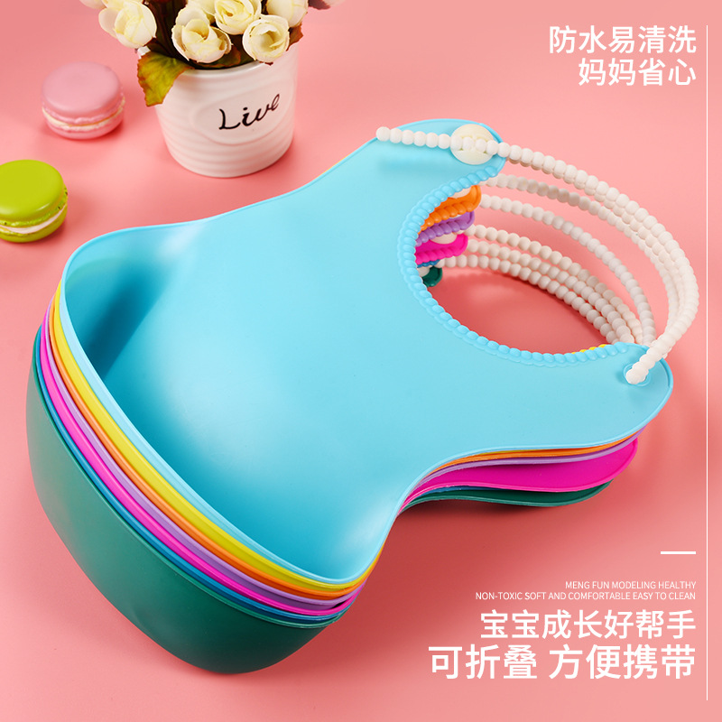 Yếm máng ăn dặm silicon