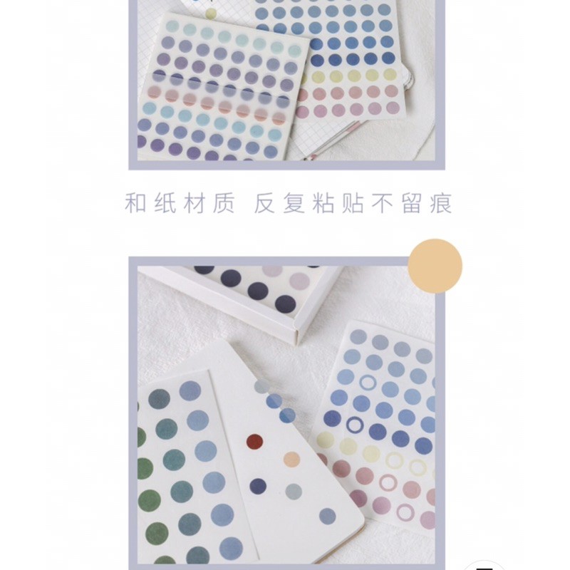 Sticker tròn đánh dấu trang trí ST076