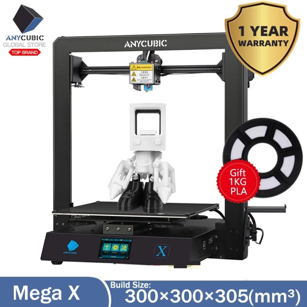 Máy in 3D ANYCUBIC MEGA X Bộ khung thép nguyên khối, bền bỉ hơn