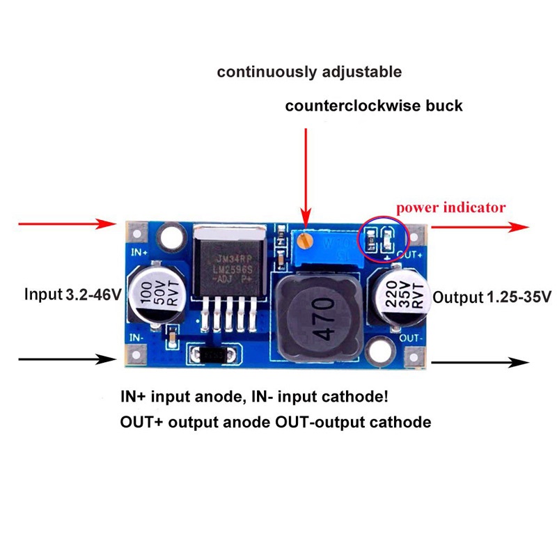MODULE NGUỒN DC-DC BUCK LM2596S
