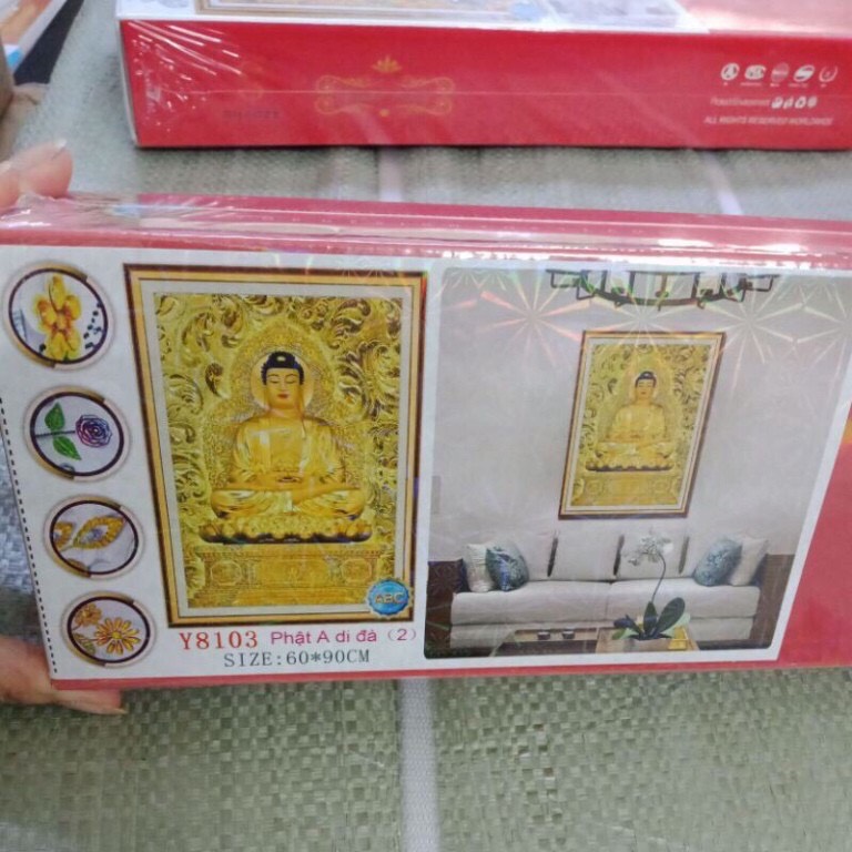 Tranh đính đá Phật Tổ Y8103 kt 60x90cm