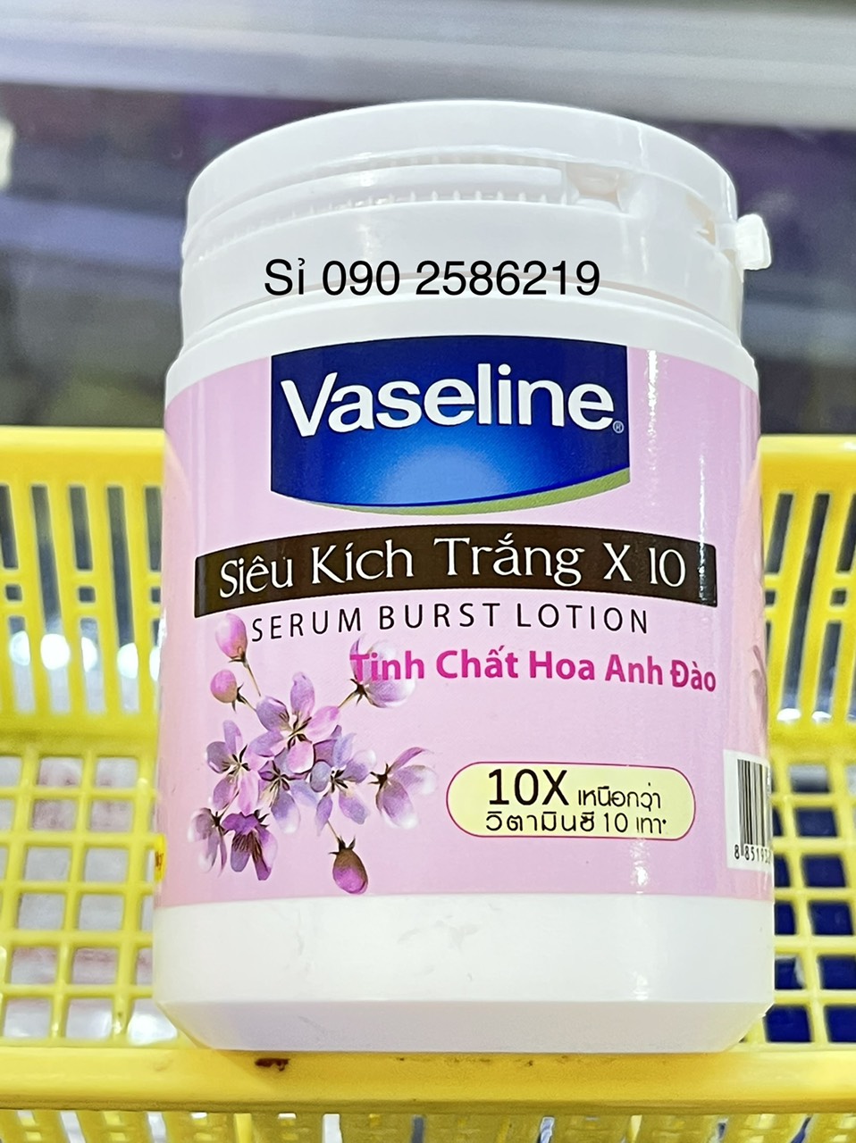 Body Siêu Kích Trắng Vaseline X10 250g