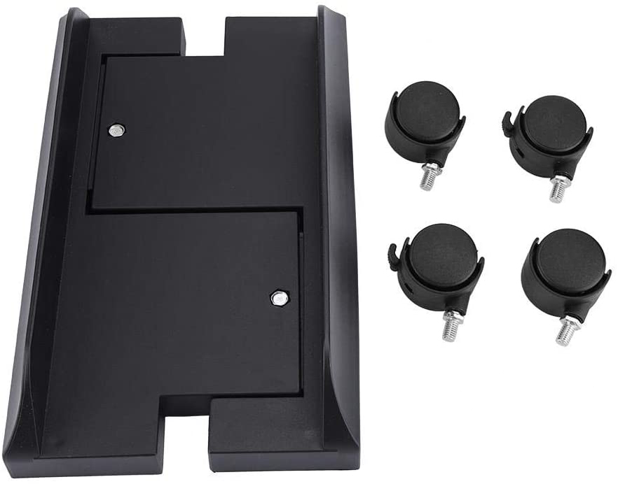 Adjustable CPU Stand for PC Computer Case Holder Bracket Desktop Mainframe Storage Rack with Brake with 4 Caster Wheels