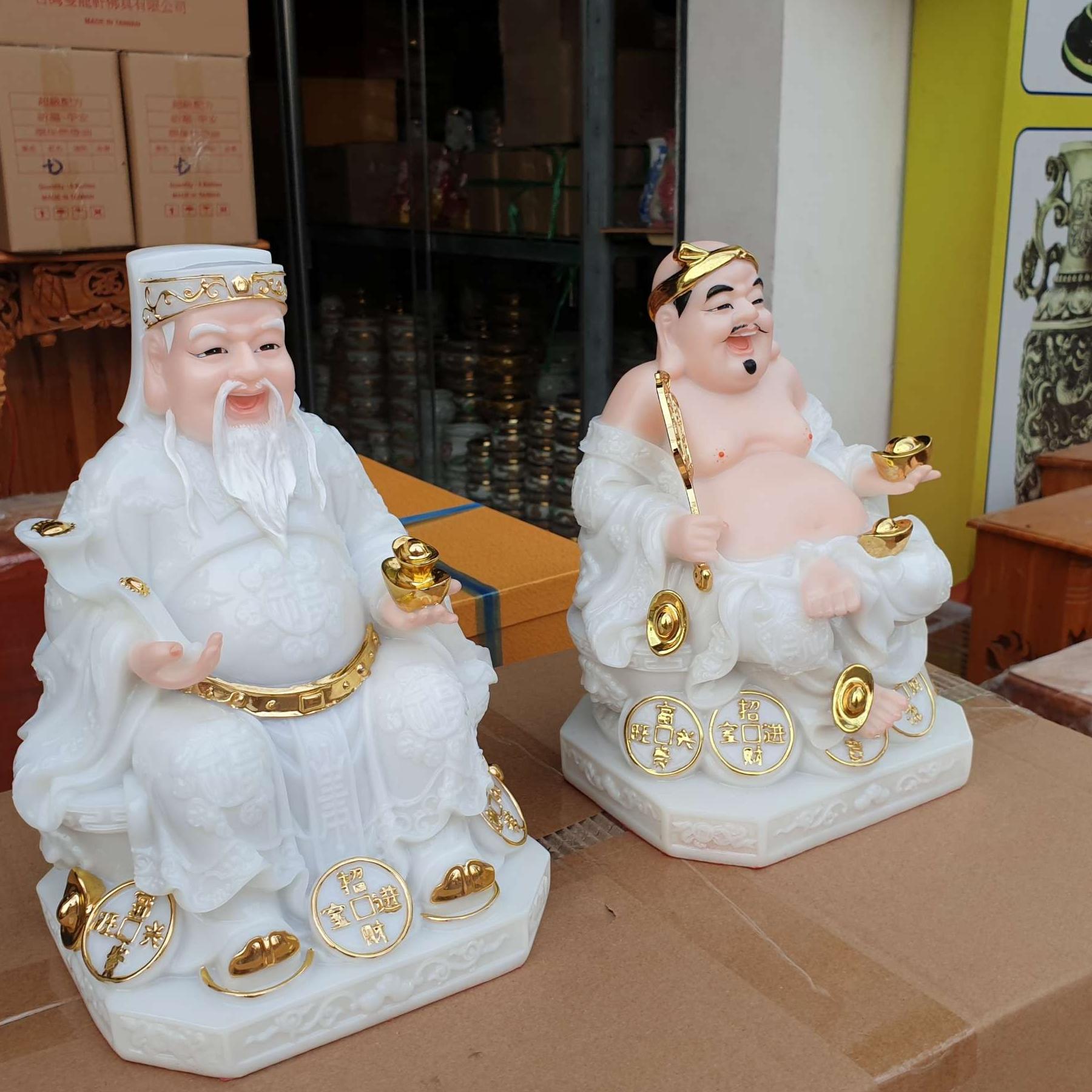 Cặp thần tài ông địa đá cao cấp cao 20 cm