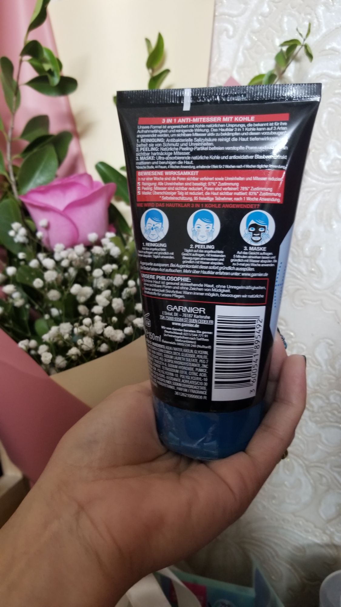 Sữa rửa mặt Garnier Skinactive 3 in 1 150ml( Hàng Đức)