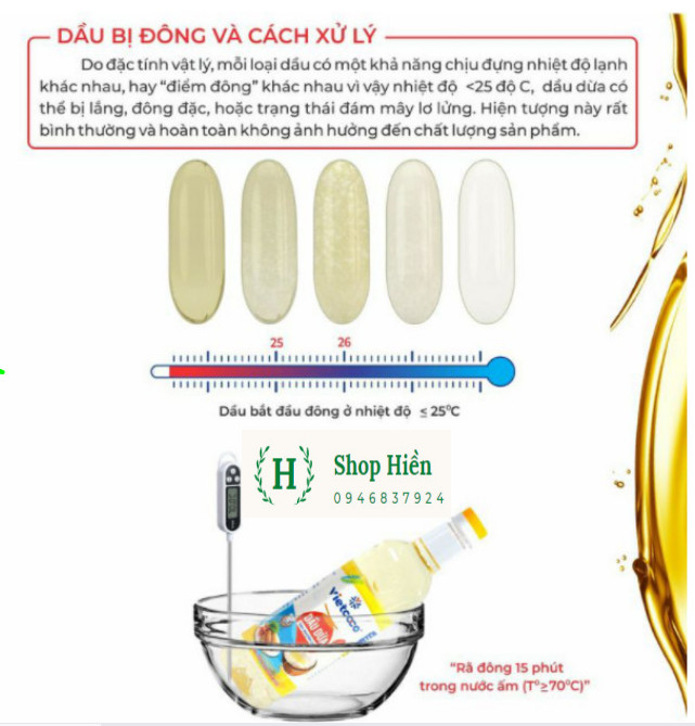 Dầu ăn dừa Vietcoco 1L (100% nguyên chất )