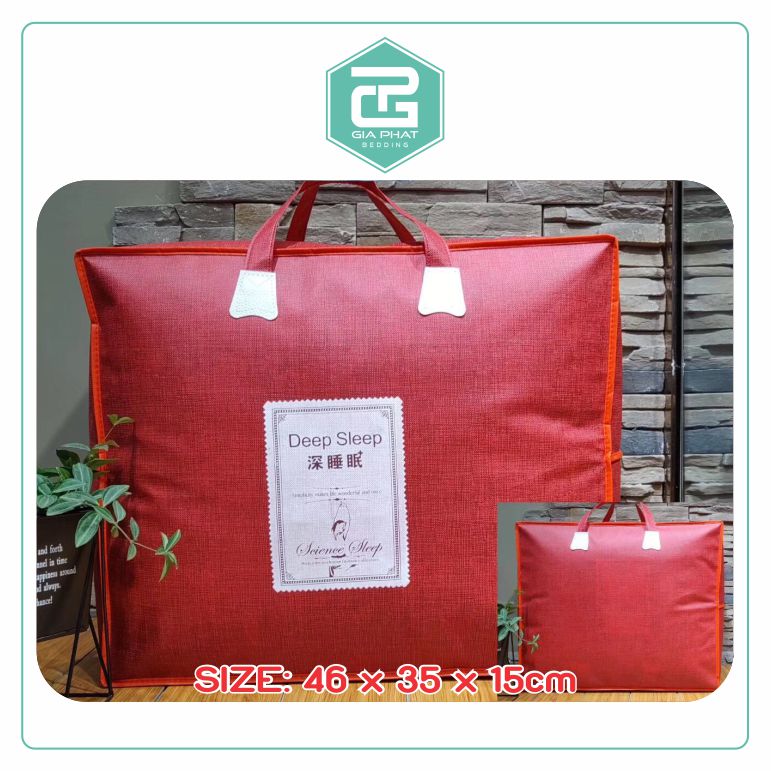 Túi đựng chăn mền, Túi đựng đệm gấp gọn, Topper, Thảm lót, Túi đựng chăn gối cho bé đi học, Túi có quai xách có khóa kéo.