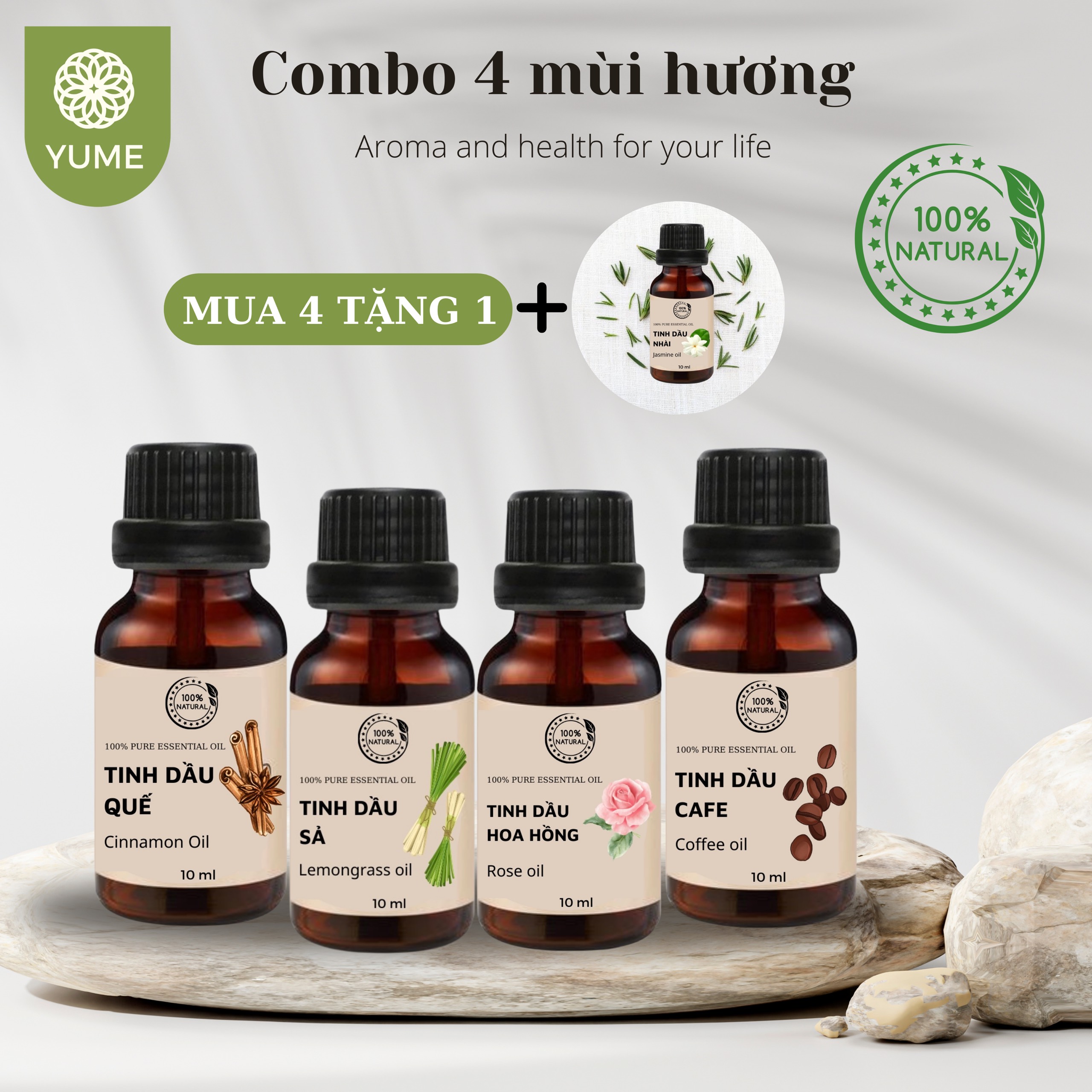 [HCM][ DEAL HỦY DIỆT ] BỘ 4 CHAI TINH DẦU THIÊN NHIÊN CAO CẤP TINH DẦU MÁY XÔNG TINH DẦU THƠM PHÒNG