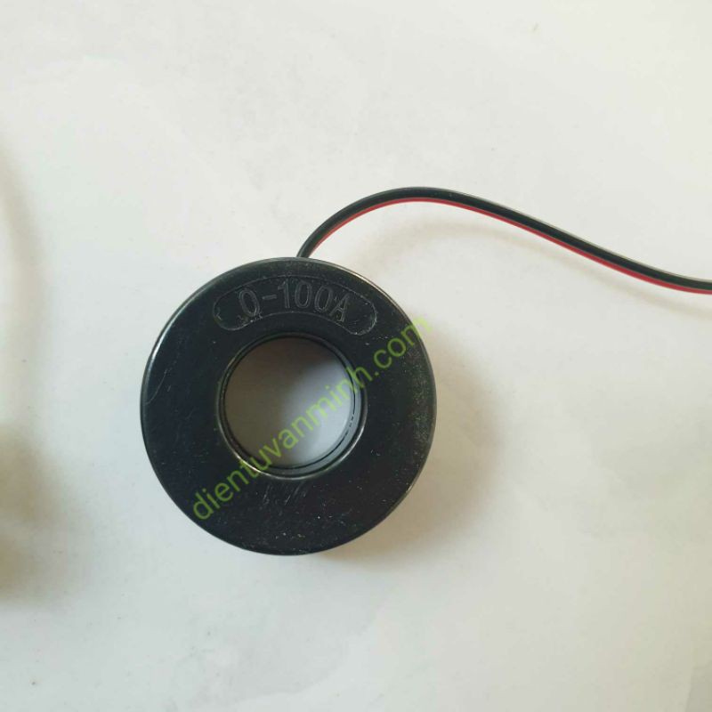 Đèn báo volt (vôn kế 20-500V) và ampe (ampe kế 0-100A) màn hình led (tròn)