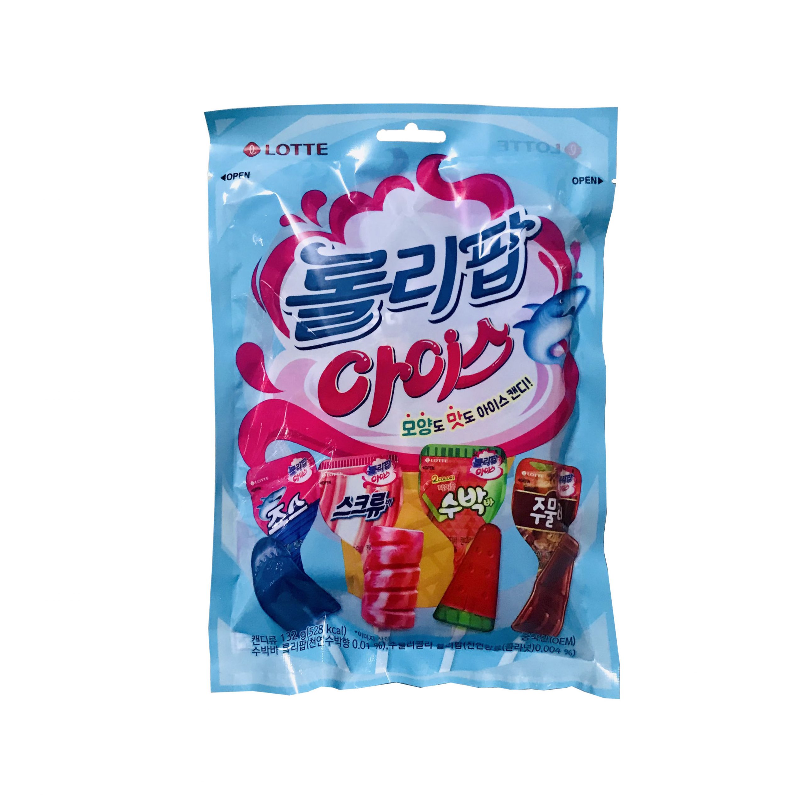 Kẹo mút Lotte bịch 15 cây đủ vị