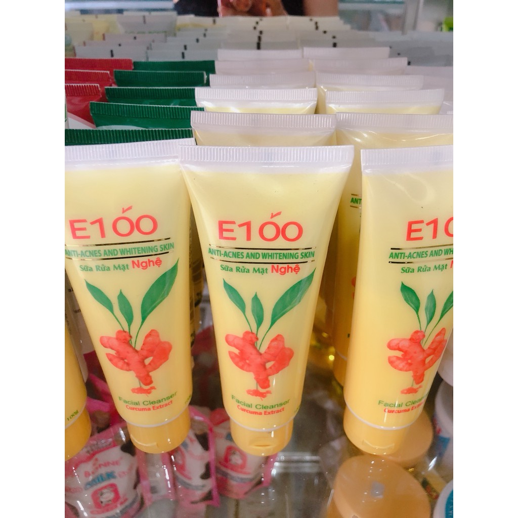 Sữa Rửa Mặt E100 Tinh Chất Nghệ 100G