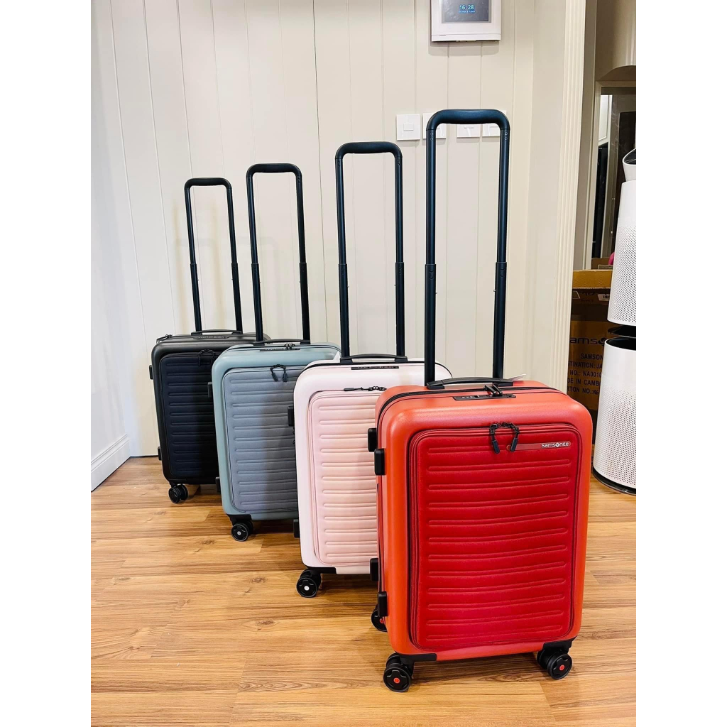 Vali Samsonite STACK'D EASY ACCESS, Size Cabin, Vali Du Lịch, Công Tác, Phù Hợp Với Chuyến Đi Xa, 4 Bánh Xoay 360, Có Khóa An Toàn, Nhập Đức, Bảo Hành 12 Tháng, Hàng Chính Hãng