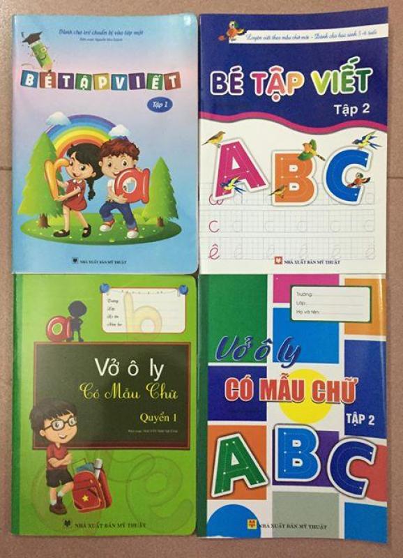 Mua Set 4 quyển sách cho bé tập viết + tặng kèm 2 bút chì