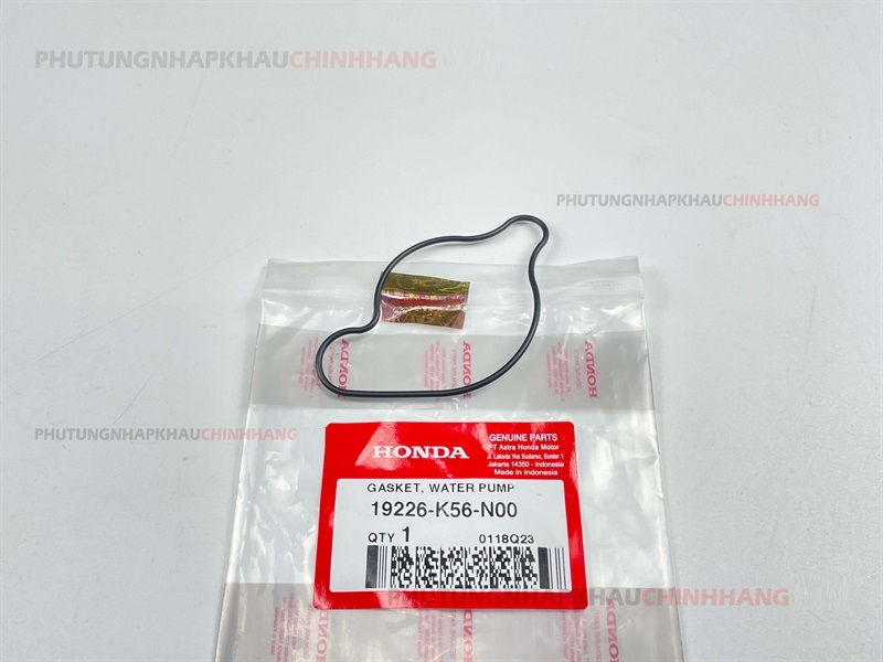 Ron cao su nắp bơm nước sonic, winner, gtr, cbr chính hãng honda indo 19226k56n00