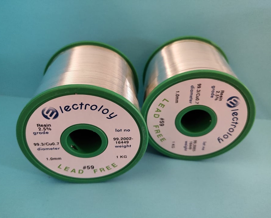 Thiếc Hàn Không Chì ELECTROLOY Thiếc 99.3% Đồng 0.7% [ Thiếc hàn bán lẻ theo mỗi 5 mét | Tặng thêm 5 mét khi mua từ 30 mét trở nên ]