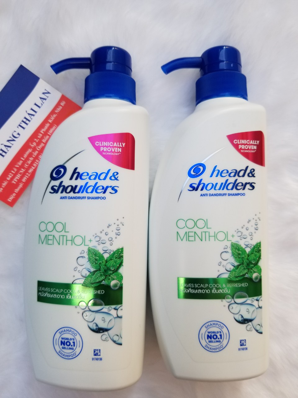 [HCM]Combo 2 chai Dầu gội Head Shoulders Thái Lan 370ml bạc hà- Head bạc hà