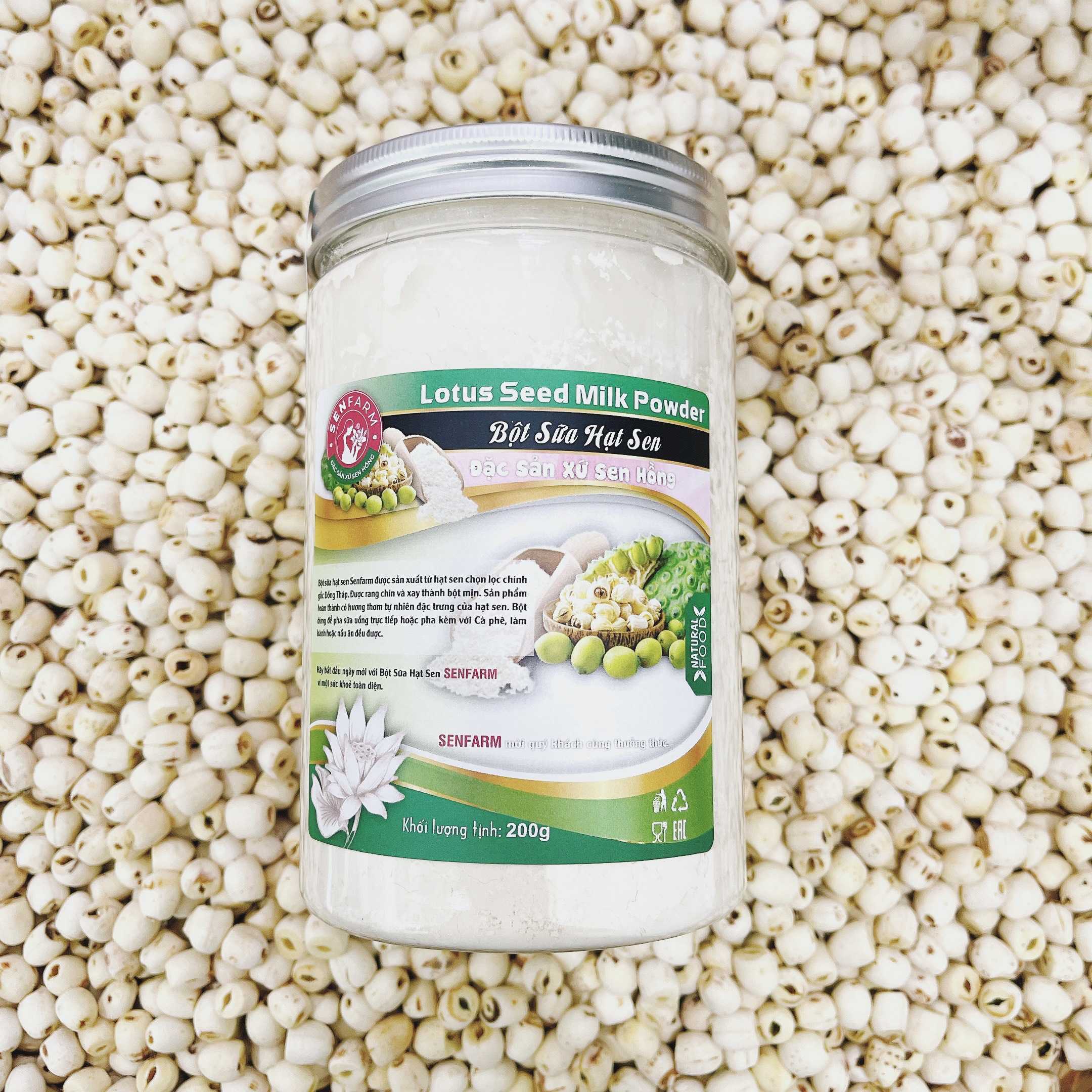 [Ngủ Ngon] Bột Hạt Sen nguyên chất Senfarm - Không Đường