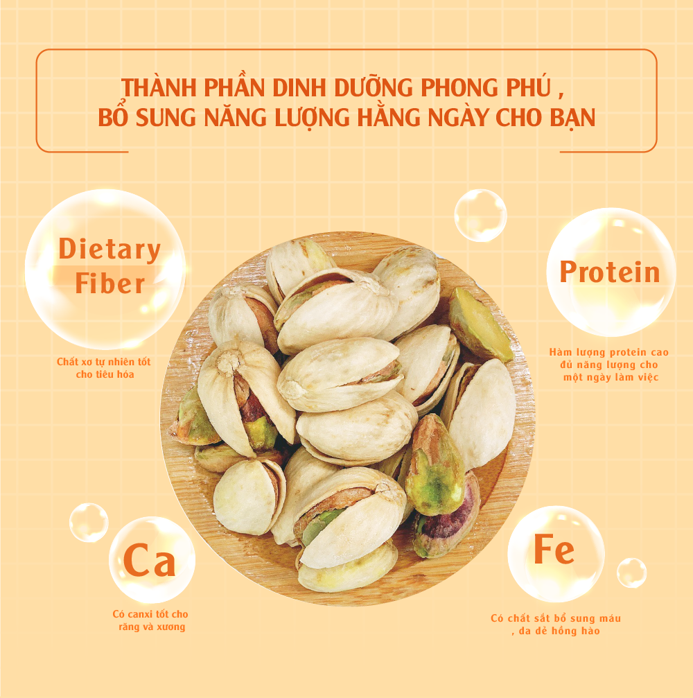 [Chính hãng] Hạt dẻ cười muối 160g, 380g Dan D Pak