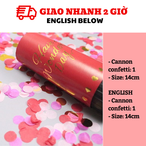 Pháo giấy nhiều màu - Confetti Cannon tbgt31