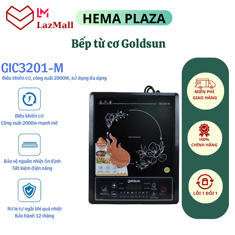 Bếp từ cơ Goldsun GIC3201-M (kèm lẩu)