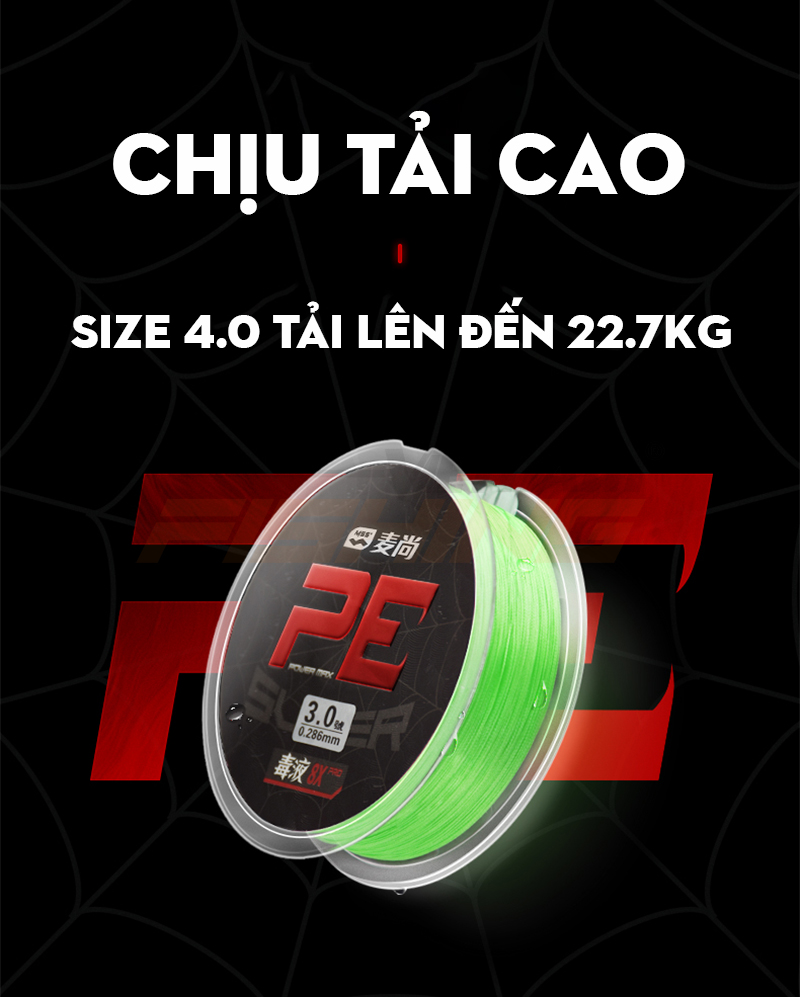 [Chính hãng] [Ảnh thật] Dây PE Handing MSS 8X