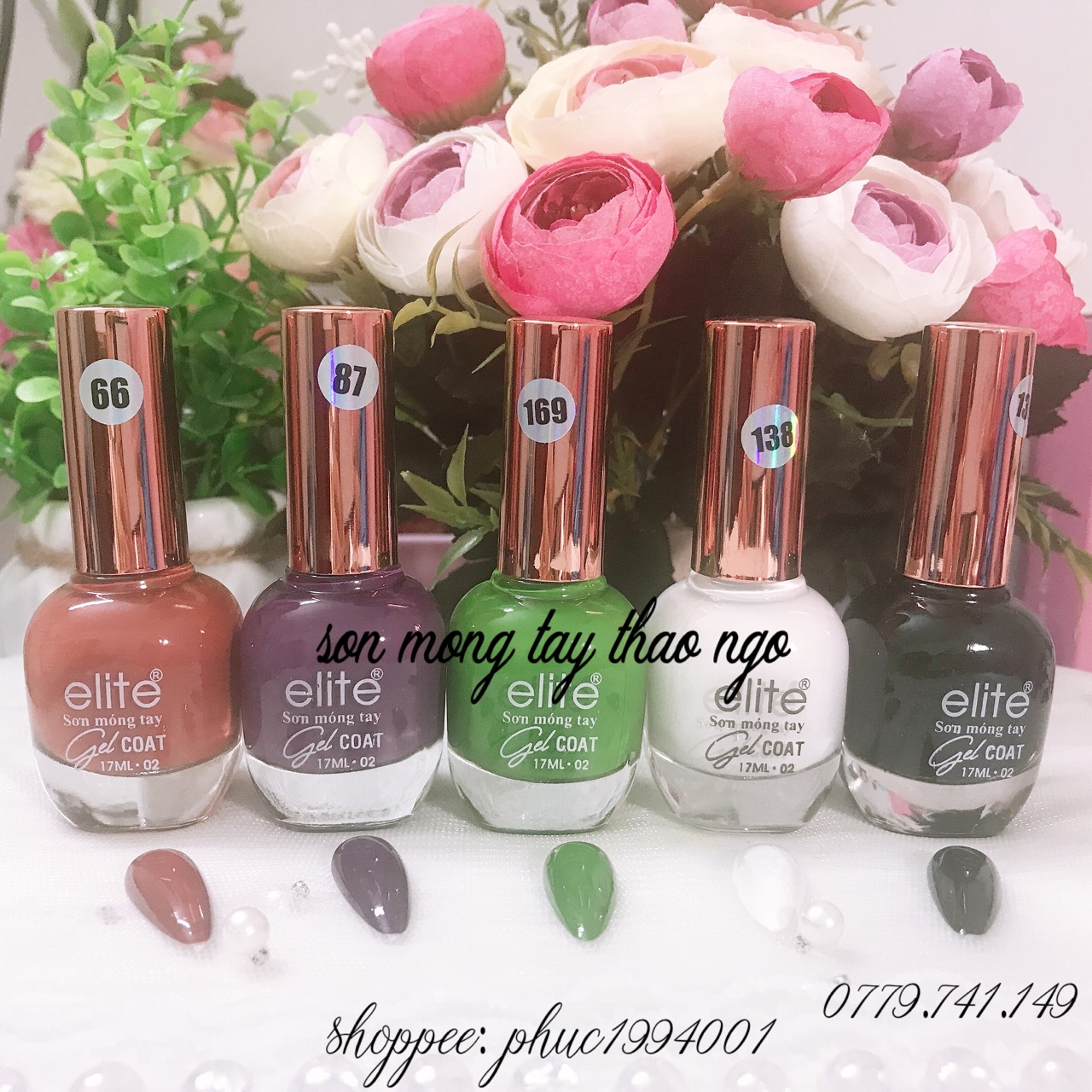 [HCM]Sơn móng tay Gel lạnh Elite 17ml ( không cần hơ đèn)