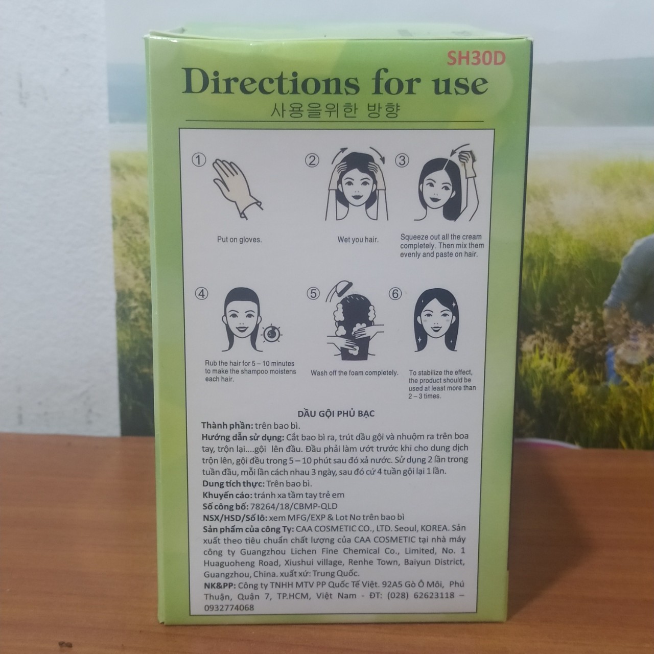 Dầu Gội Phủ Bạc Shihi - nhuộm tóc ĐEN