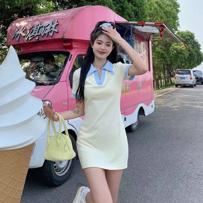 đầm polo nữ dáng xòe siêu hot T05