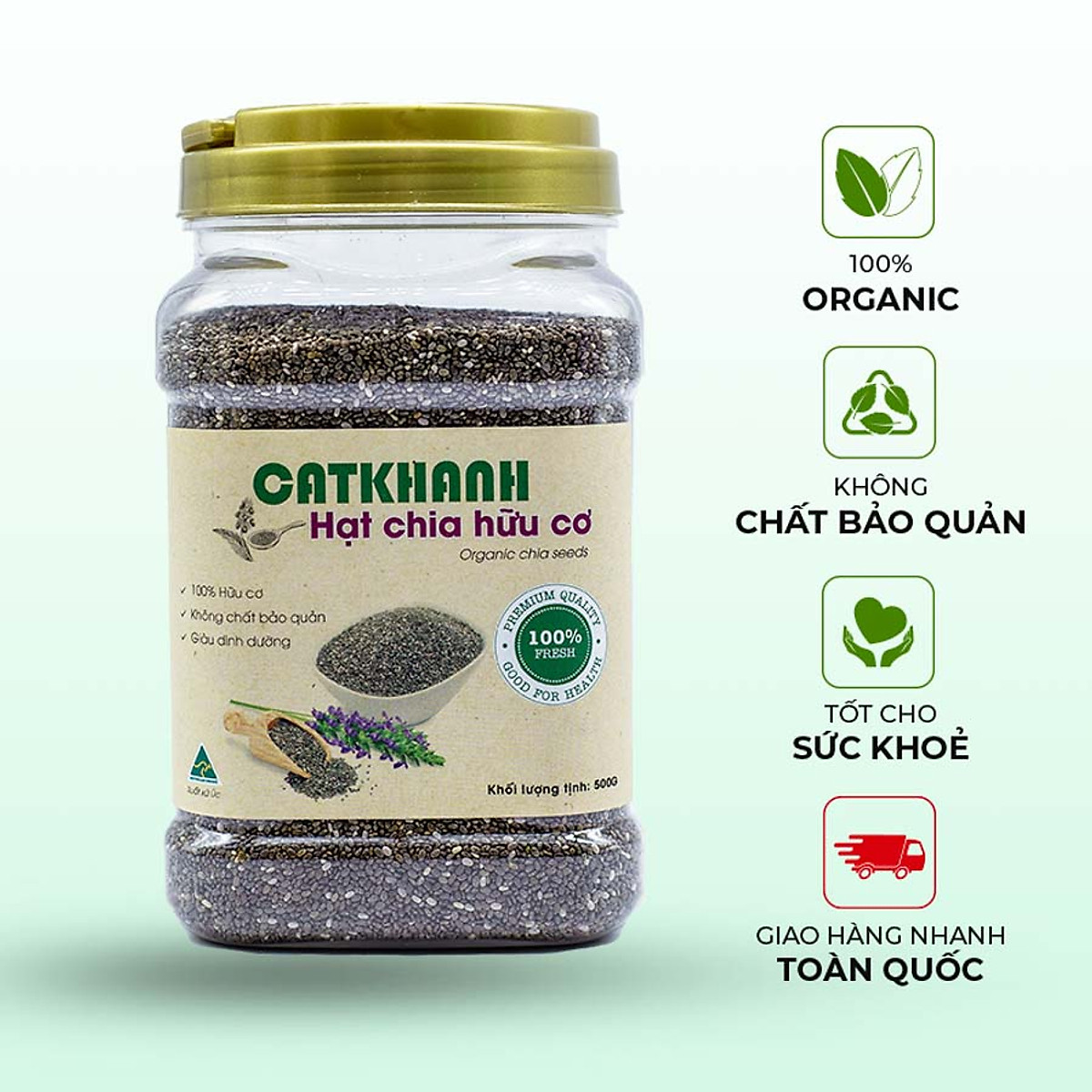 Hạt Chia Organic - Nhập Khẩu Úc