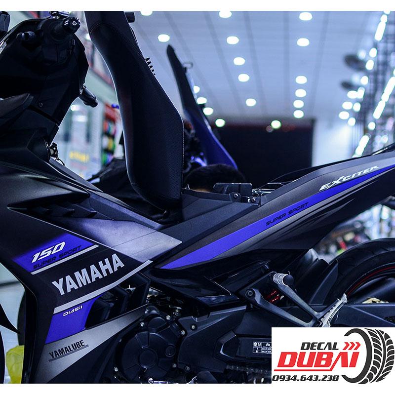 Tem Xe Exciter 150 Xanh Đen Nhám