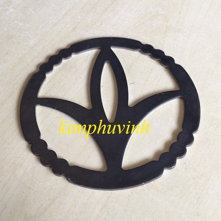 01 cái -120mm hình tròn hoa văn - sắt mỹ thuật - hoa văn cửa sắt