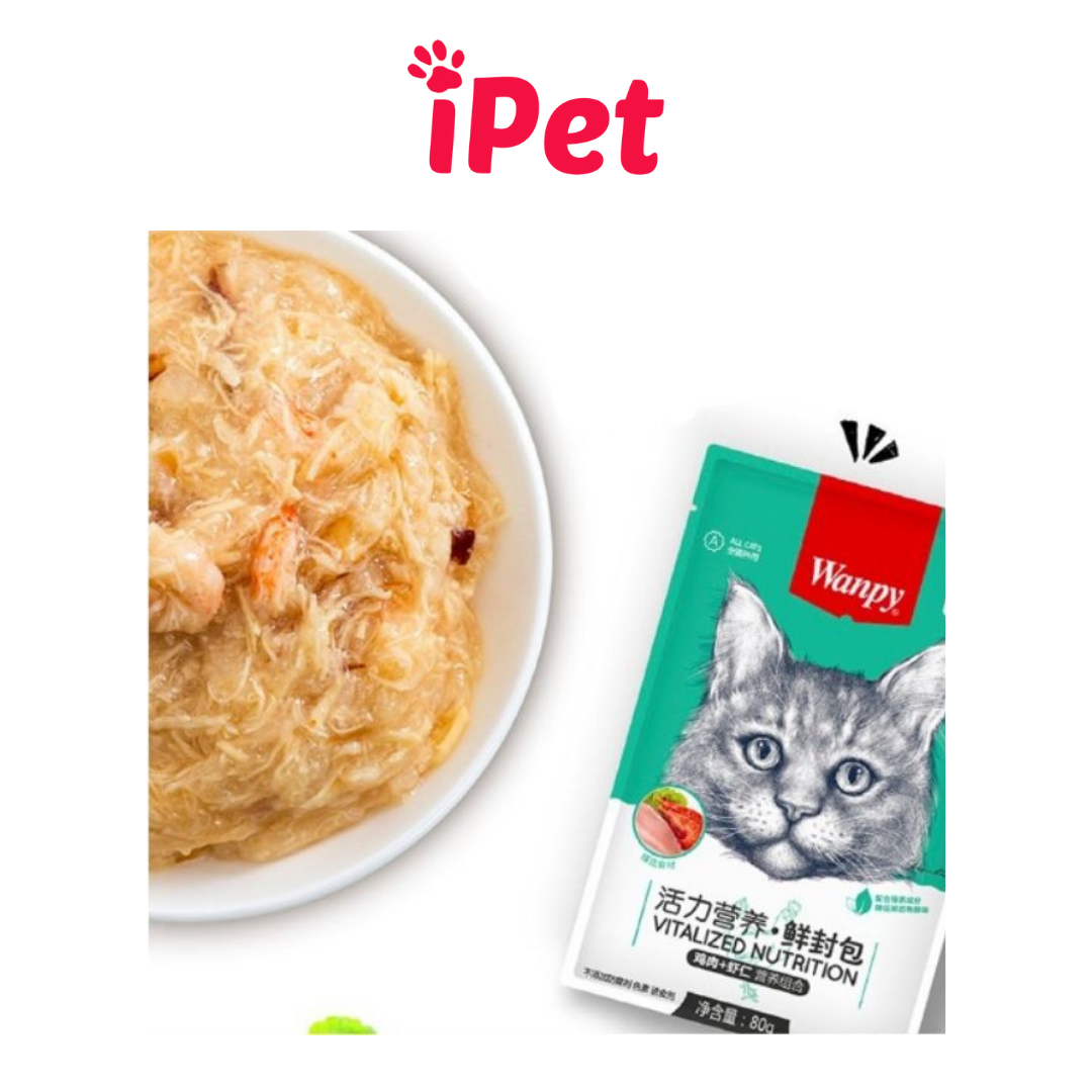 Pate Wanpy Cho Mèo Mọi Lứa Tuổi Gói 80g - iPet Shop