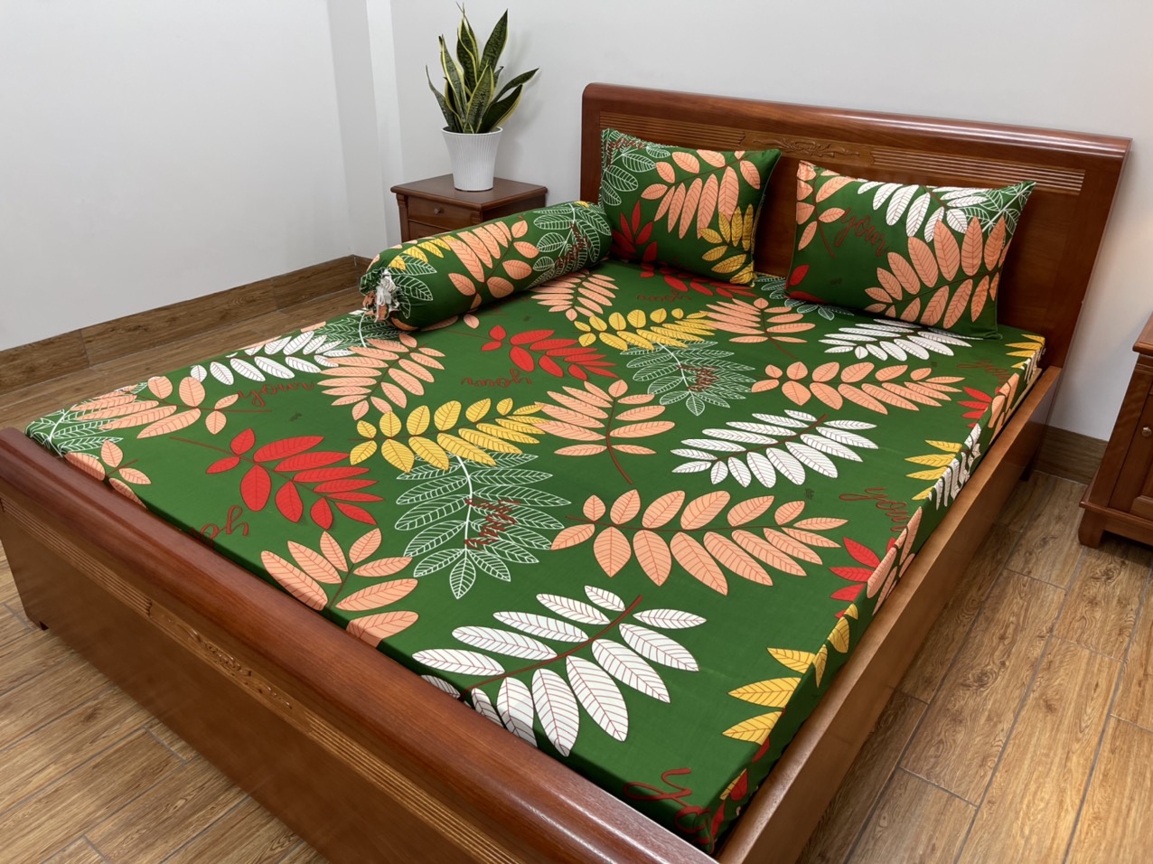 Bộ 4 món drap ga gối THUN LẠNH HÀN QUỐC- ĐỦ SIZE