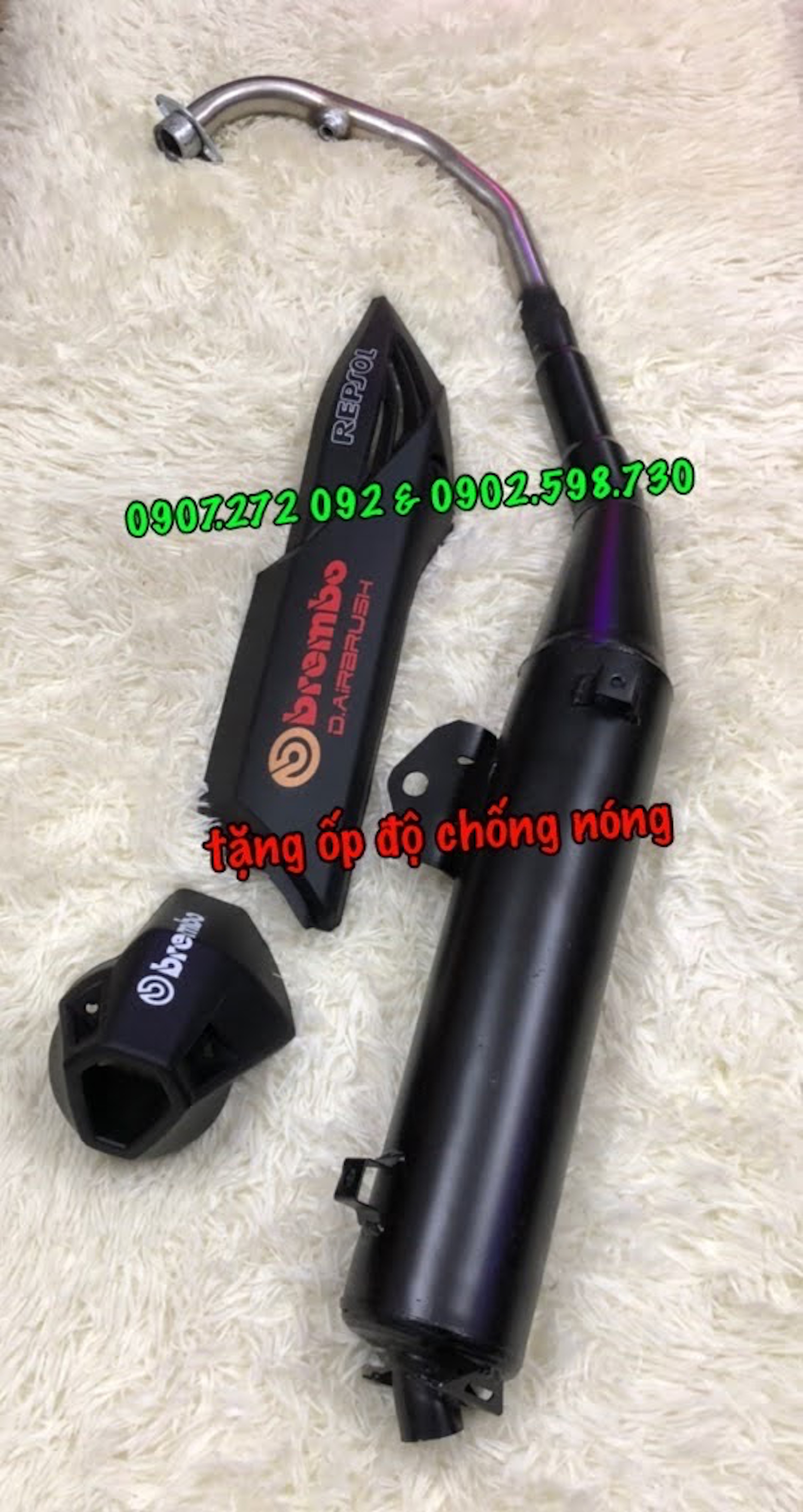 [HCM]pô Winner móc ấm + tặng ốp pô độ chóng nóng dành cho Winner V1 V3-Winner X/ SỌNIC