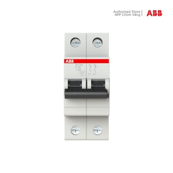 Cầu dao tự động ABB MCB 2P 32A 4,5kA (SH202L-C32)