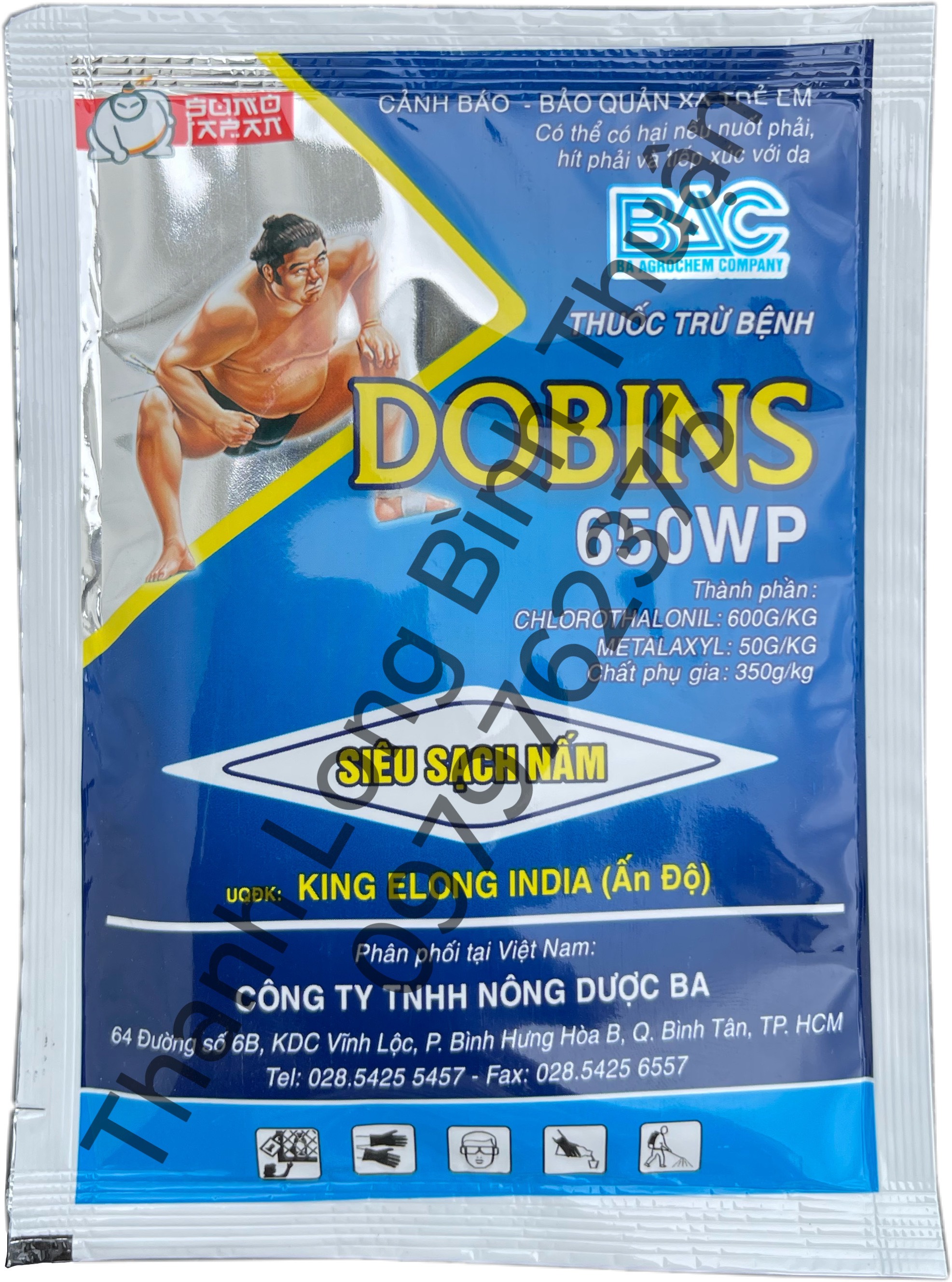 Thuốc Trừ Bệnh - Dobins 650WP - Siêu Sạch Nấm (gói 25g)