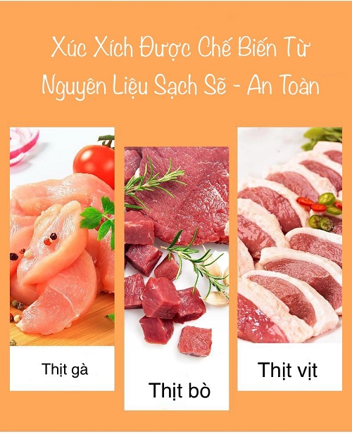 Xúc Xích Dinh Dưỡng Cho Chó Mèo