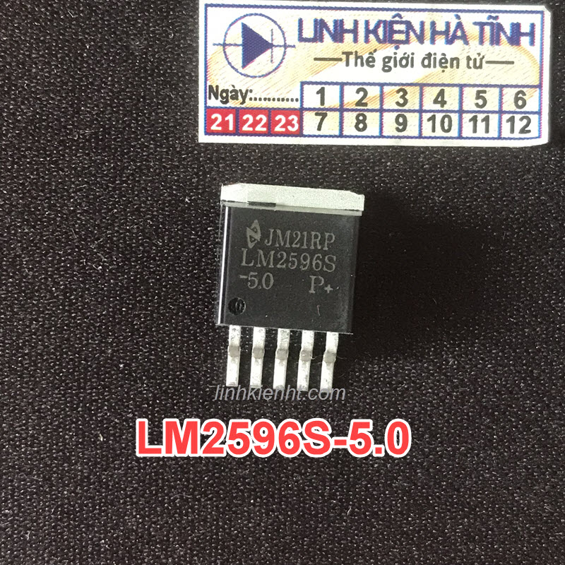 Túi 5 con ic nguồn hạ áp lm2596s-5.0 lm2596s lm2596 2596 dán