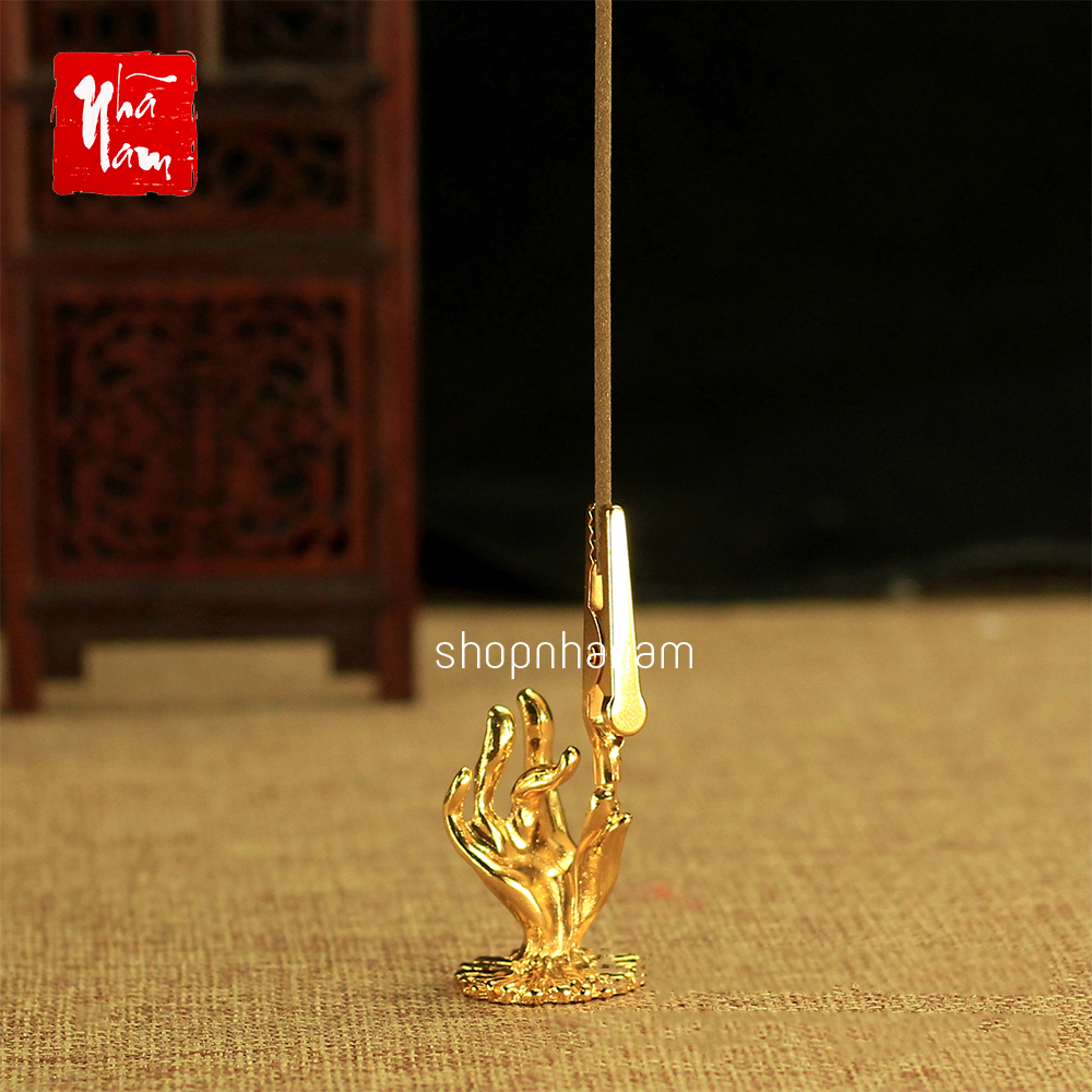 Đế cắm nhang vòng, đặt hương cây hình hoa sen ngàn cánh thắp hương để lư trầm phụ kiện thác khói