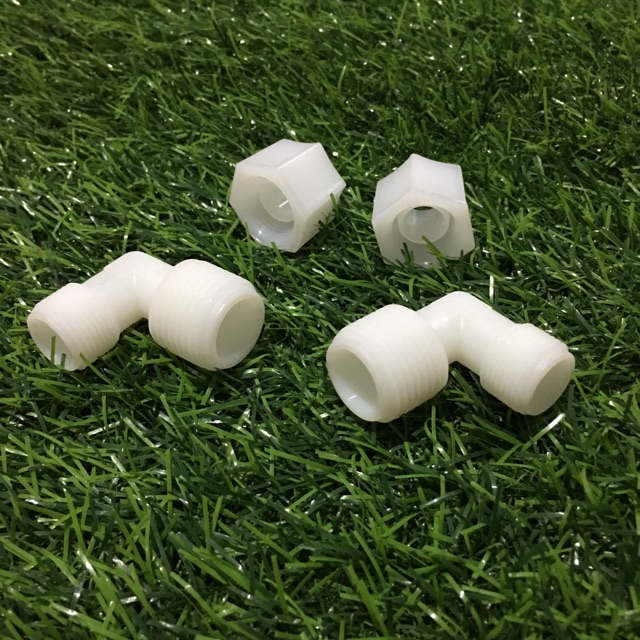 Cút kết nối ren 21 ra dây phi 10 - cốc lọc nước