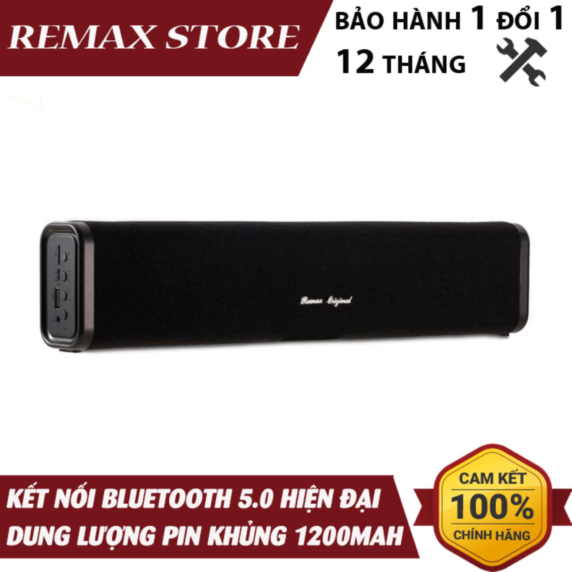Loa Bluetooth Soundbar Mini Remax RB-M33 Fabric Series (Đen)