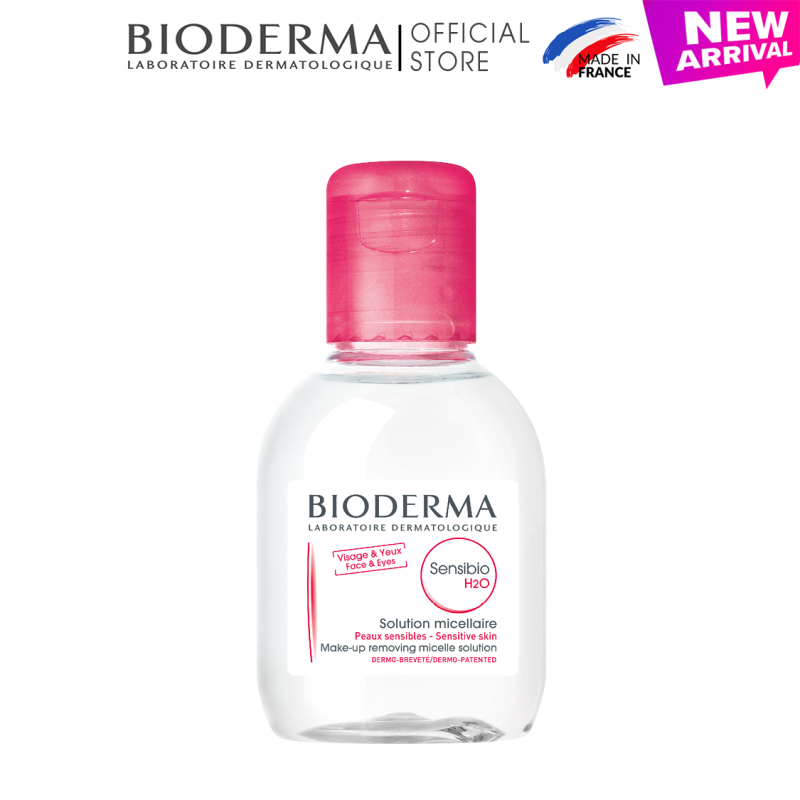 Dung dịch làm sạch và tẩy trang micellar cho da thường và da nhạy cảm Bioderma Sensibio H2O - 100ml nhập khẩu