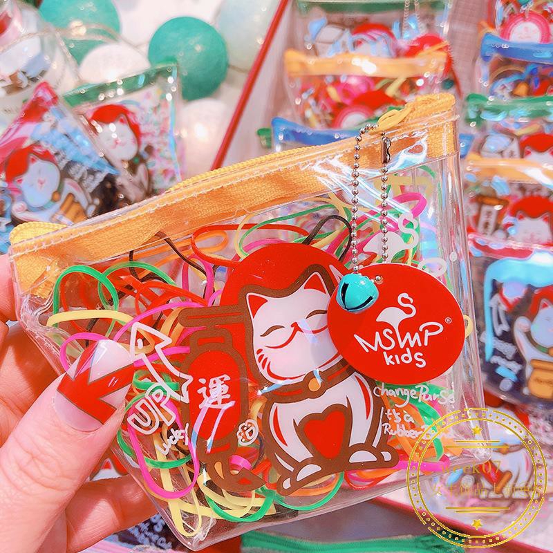 TÚI THUN CỘT TÓC LUCKY CAT - 200pcs