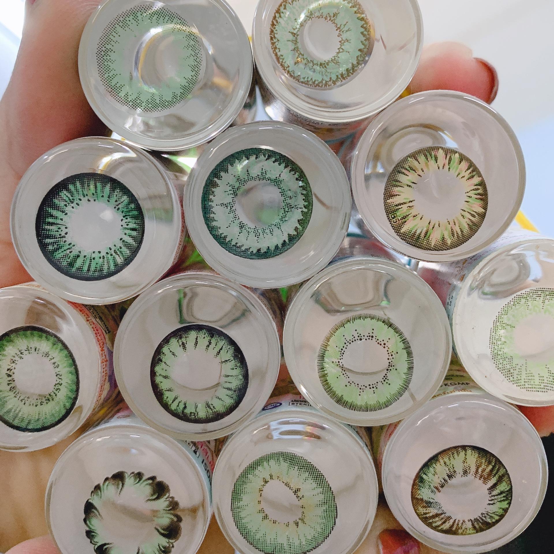[HCM]lens màu xanh lá không độ