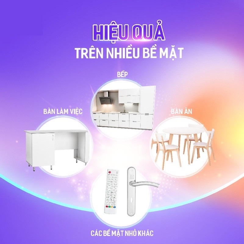 Combo 3 Chai Nước Lau Bề Mặt Đa Năng MaxKleen (520ml x 3)