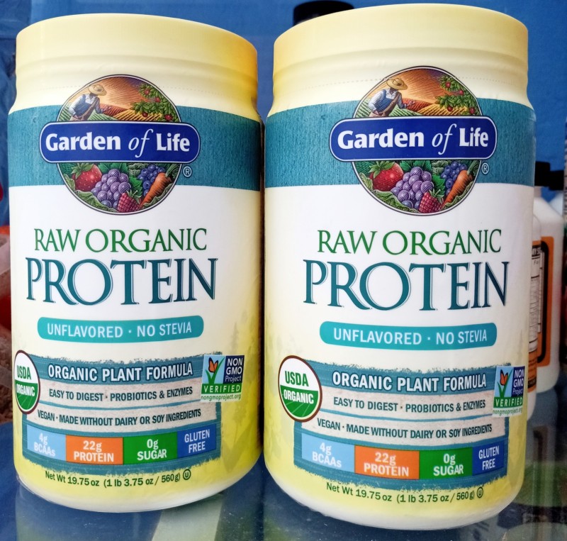 Bột đam hữu cơ không đường cỏ ngọt Garden of life cao cấp