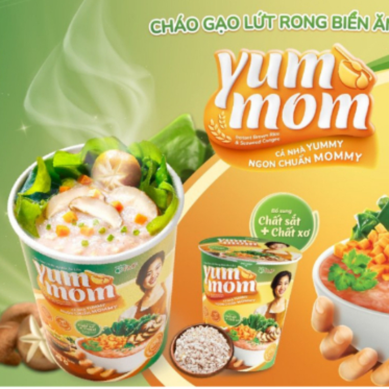 Cháo gạo lứt rong biển ly