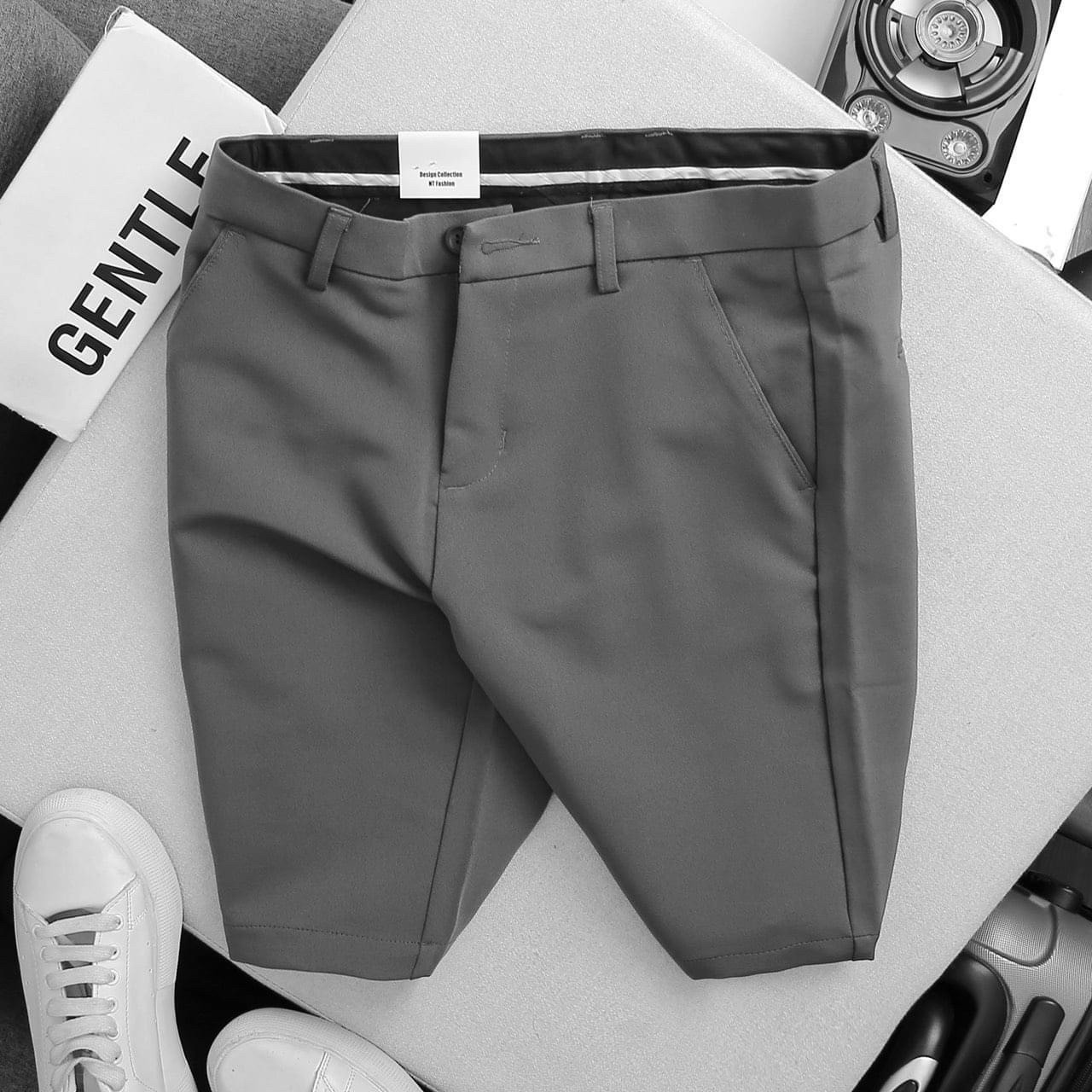 [Hoàn Tiền 15%] Quần short nam tây âu cao cấp - Quần short tây xám thời trang Hàn Quốc - Chất liệu cotton, co dãn tốt, không bay màu, thiết kế sang trọng, giúp ôm dáng (Full tem mac)Diễm Nhi shop GSD03