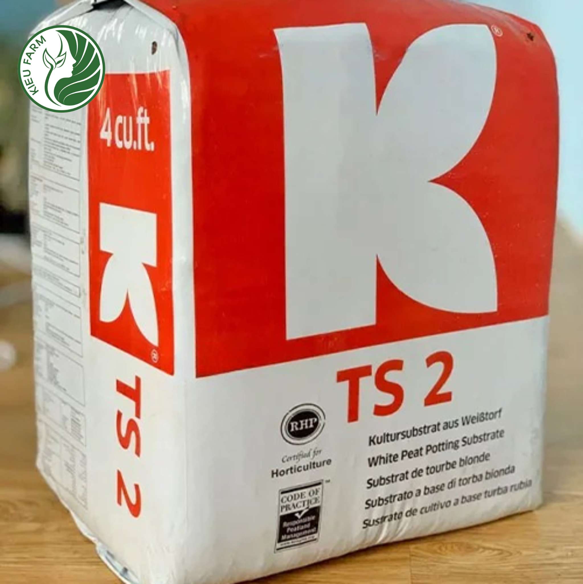 Giá thể gieo hạt ươm Klasmann (TS2)_KIEUFARM_Bao 40kg (210L)