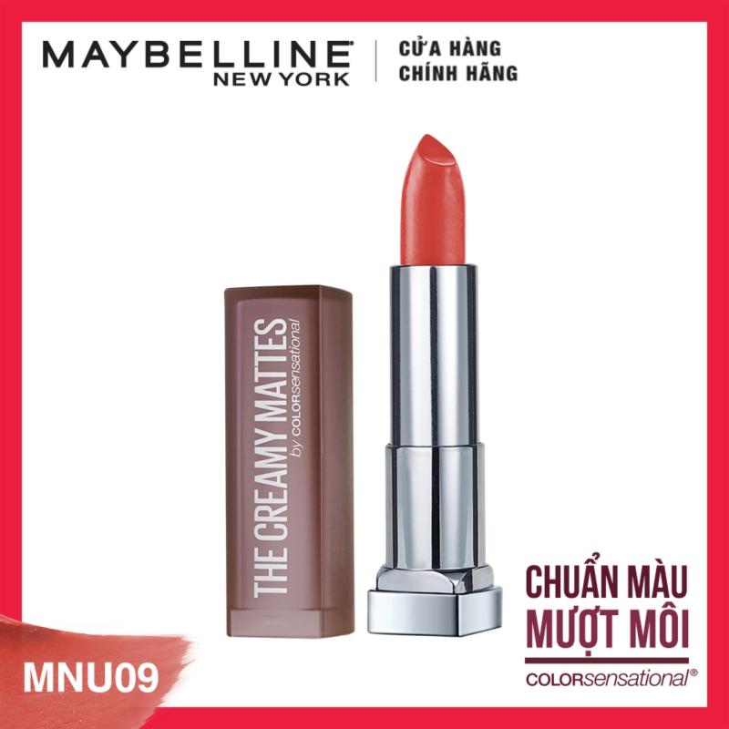 Son lì nịnh môi Maybelline New York Creamy Matte - Nude 09: Chili Nude nhập khẩu